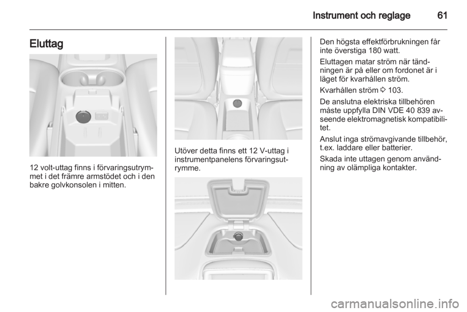 OPEL AMPERA 2012.5  Instruktionsbok 