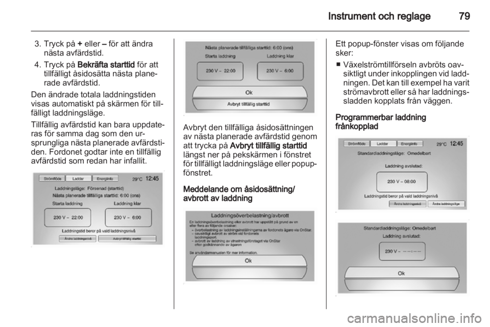 OPEL AMPERA 2012.5  Instruktionsbok 