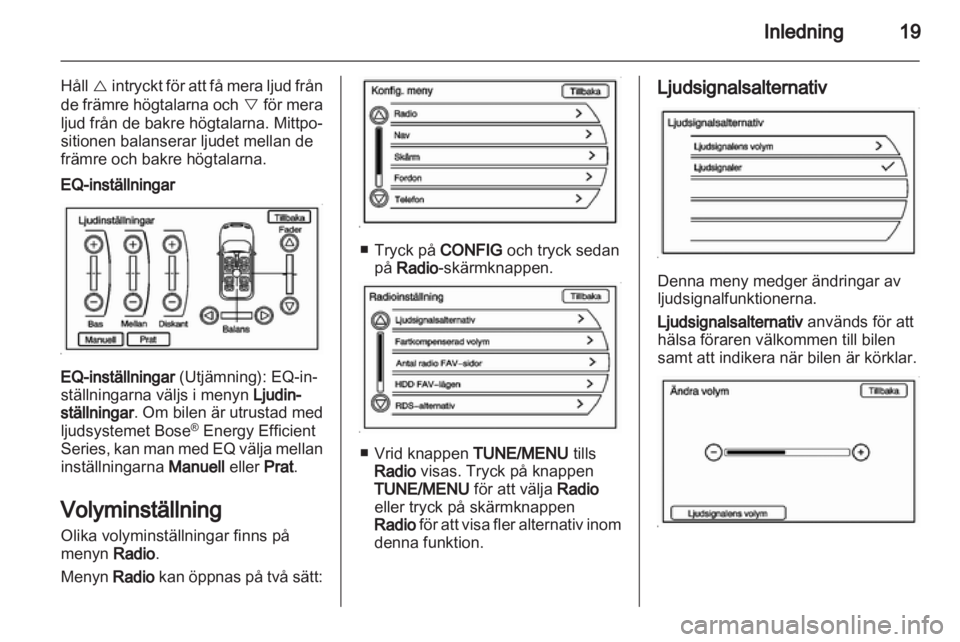 OPEL AMPERA 2013  Handbok för infotainmentsystem 