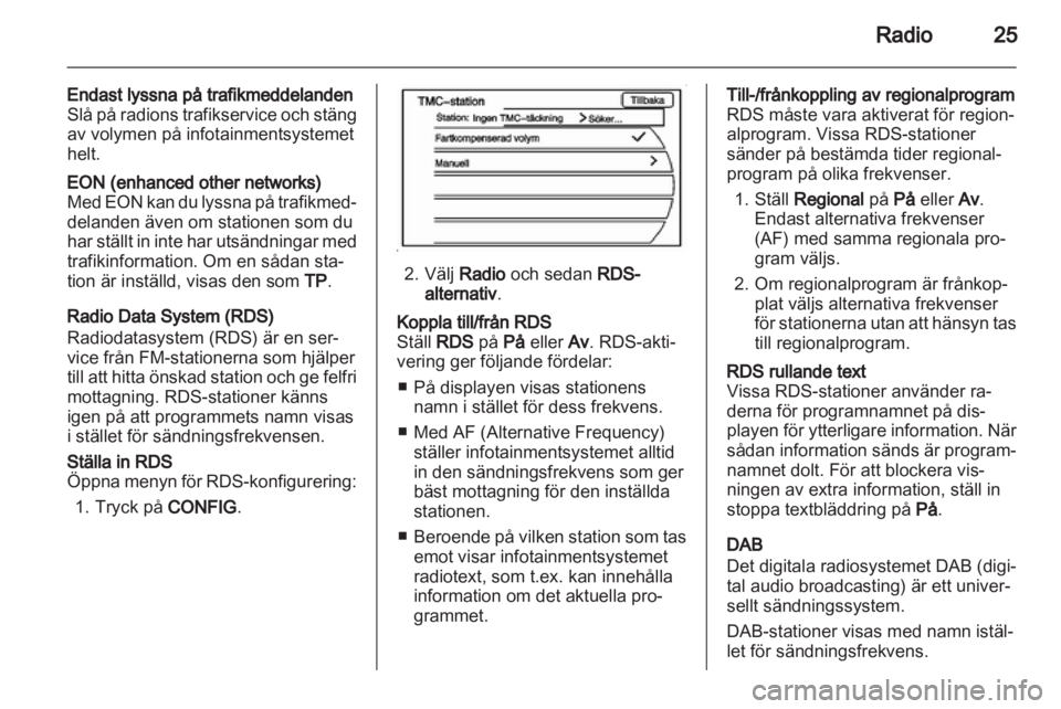 OPEL AMPERA 2013  Handbok för infotainmentsystem 