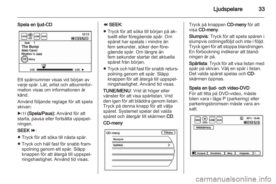 OPEL AMPERA 2013  Handbok för infotainmentsystem 
