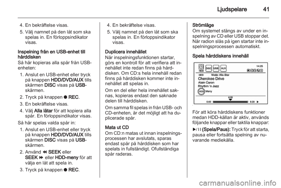 OPEL AMPERA 2013  Handbok för infotainmentsystem 