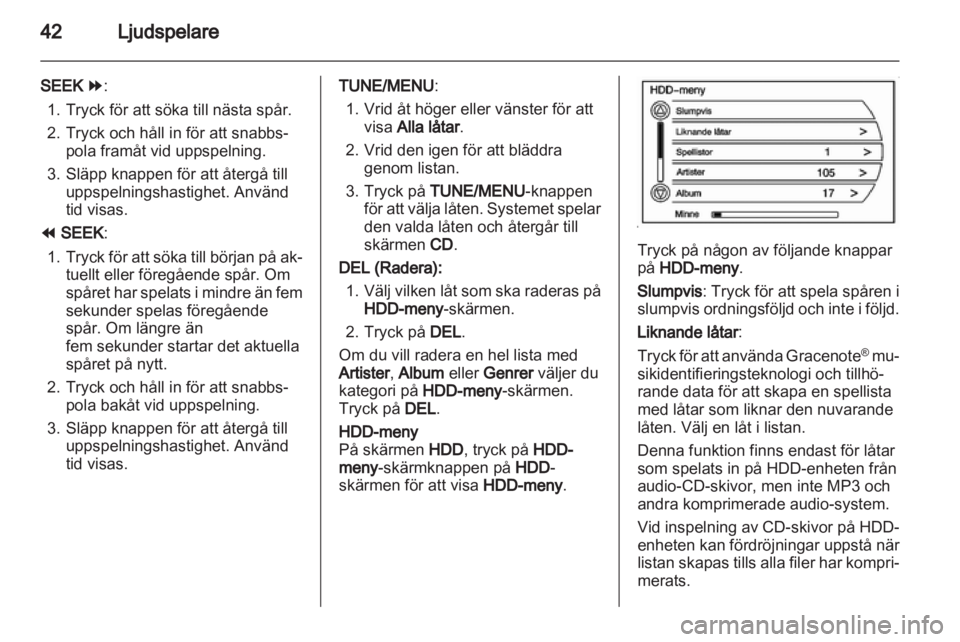 OPEL AMPERA 2013  Handbok för infotainmentsystem 