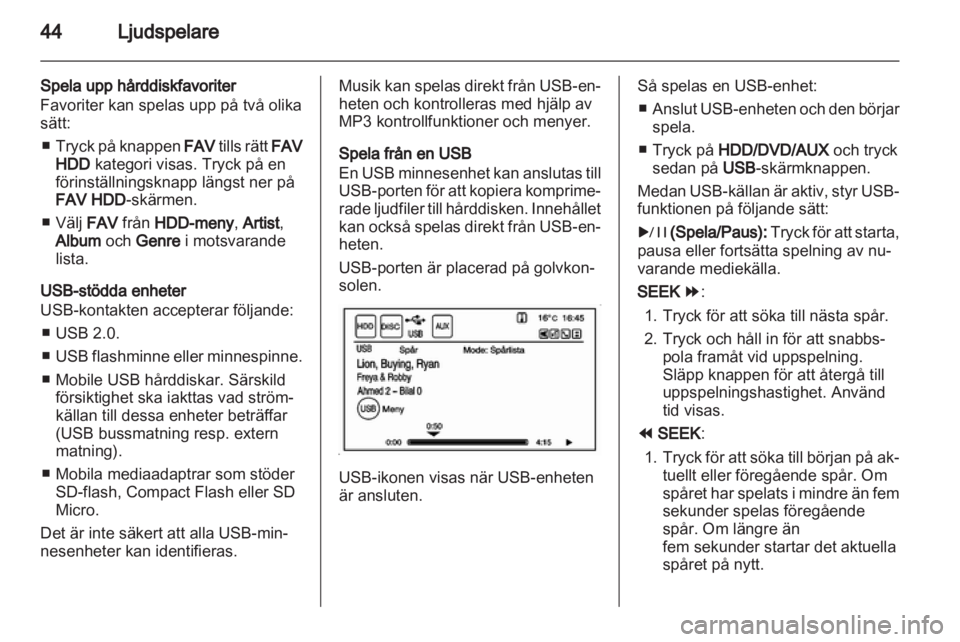 OPEL AMPERA 2013  Handbok för infotainmentsystem 