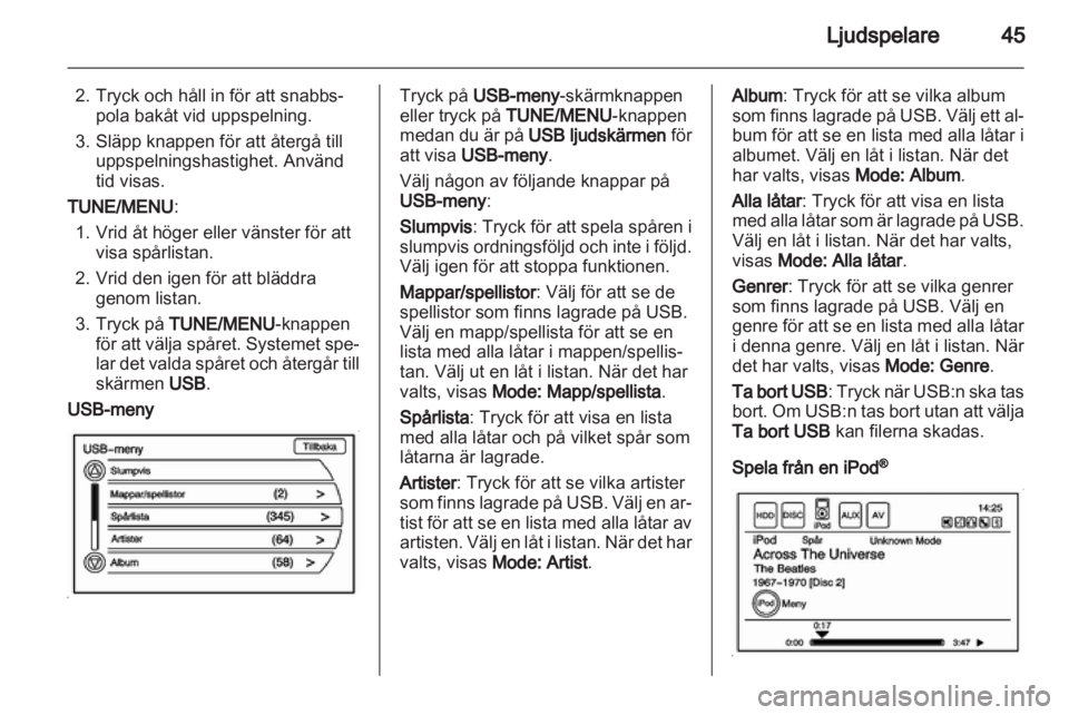 OPEL AMPERA 2013  Handbok för infotainmentsystem 
