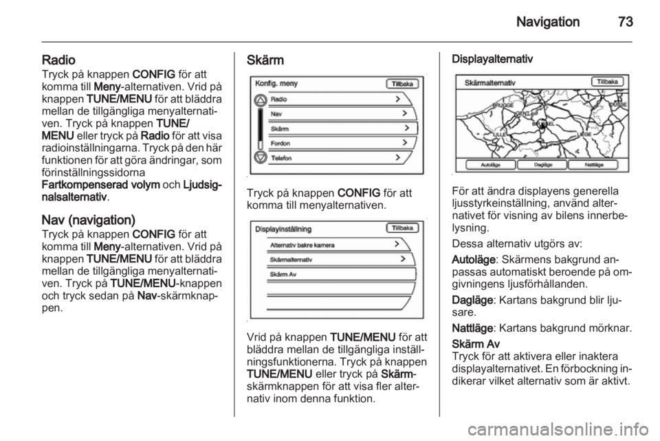 OPEL AMPERA 2013  Handbok för infotainmentsystem 