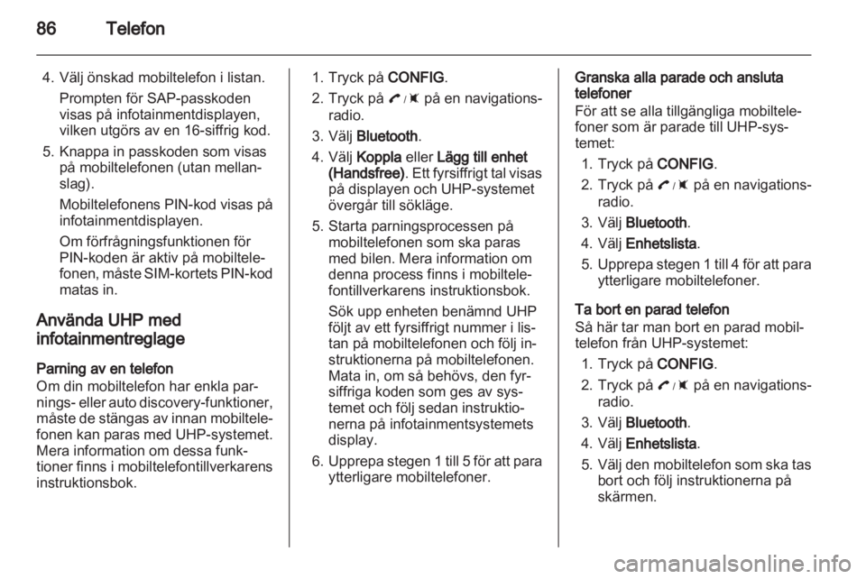 OPEL AMPERA 2013  Handbok för infotainmentsystem 