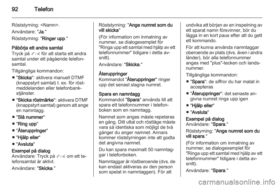 OPEL AMPERA 2013  Handbok för infotainmentsystem 