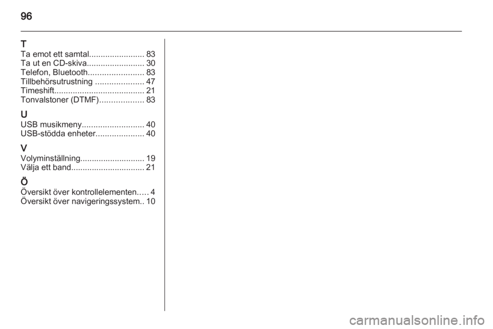 OPEL AMPERA 2013  Handbok för infotainmentsystem 