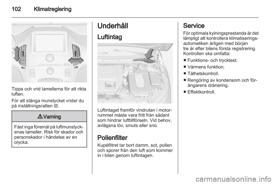 OPEL AMPERA 2013  Instruktionsbok 