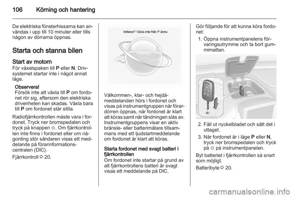 OPEL AMPERA 2013  Instruktionsbok 