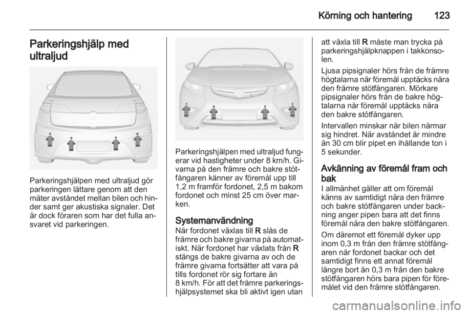 OPEL AMPERA 2013  Instruktionsbok 