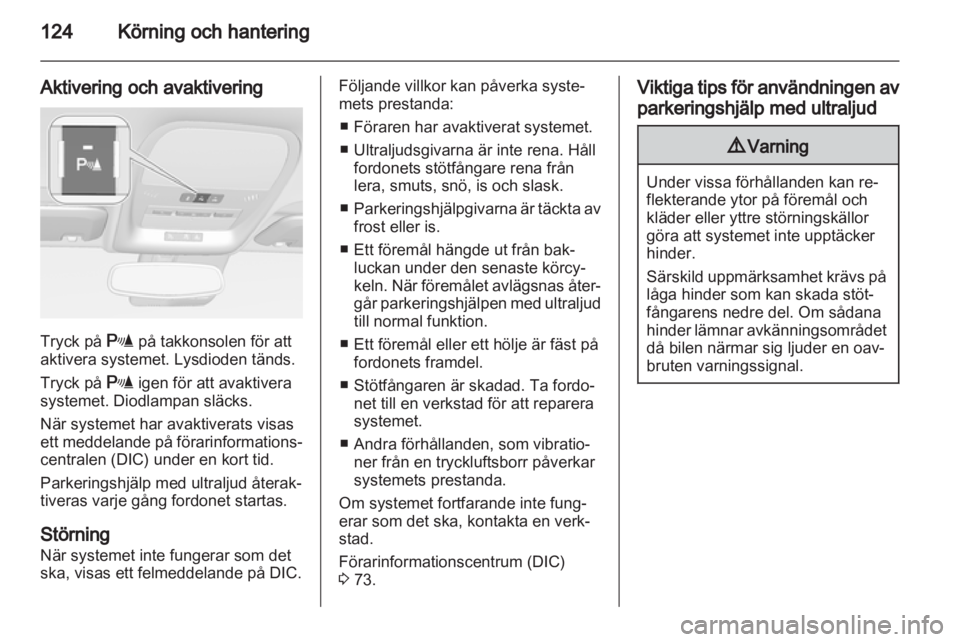 OPEL AMPERA 2013  Instruktionsbok 