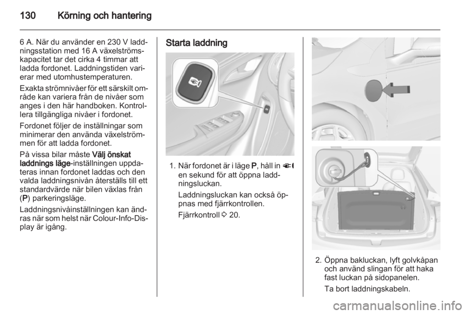 OPEL AMPERA 2013  Instruktionsbok 