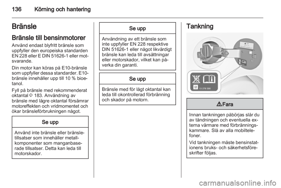 OPEL AMPERA 2013  Instruktionsbok 