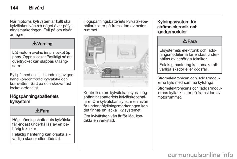 OPEL AMPERA 2013  Instruktionsbok 