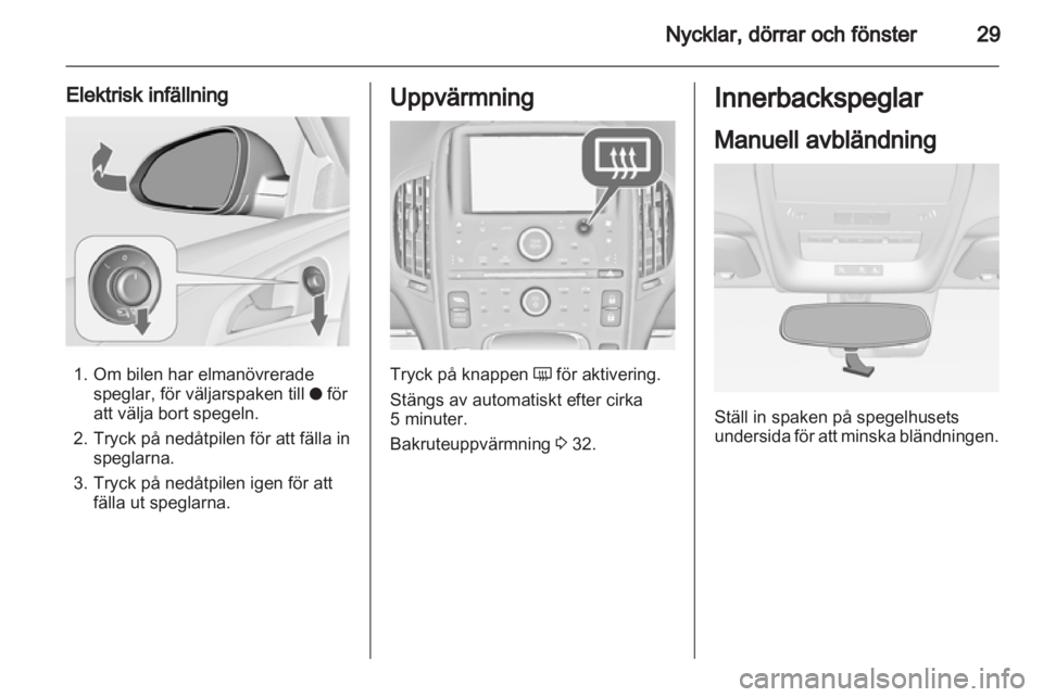 OPEL AMPERA 2013  Instruktionsbok 