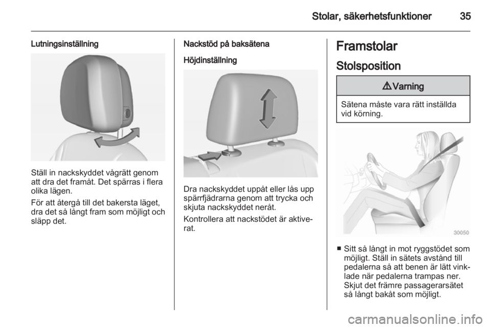 OPEL AMPERA 2013  Instruktionsbok 