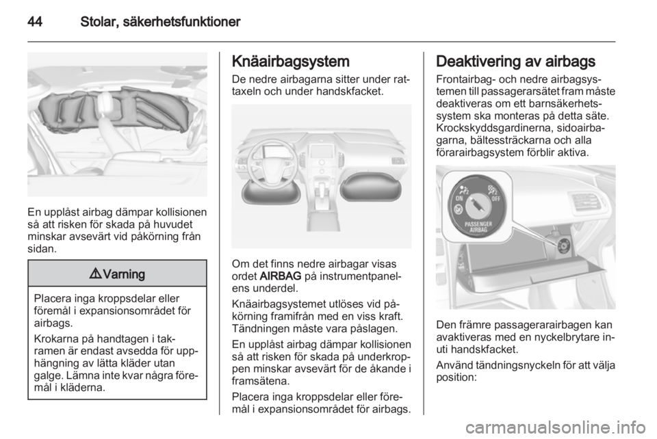 OPEL AMPERA 2013  Instruktionsbok 
