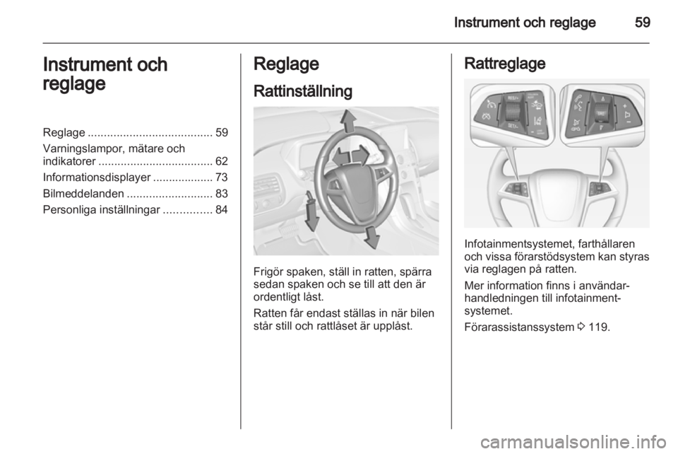 OPEL AMPERA 2013  Instruktionsbok 