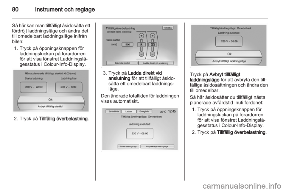 OPEL AMPERA 2013  Instruktionsbok 