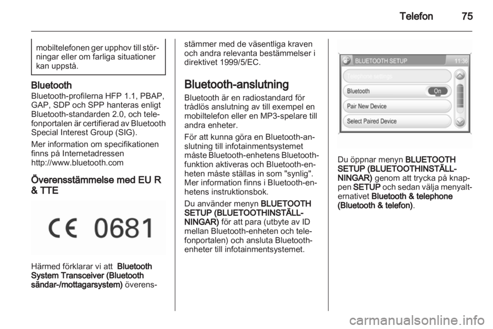 OPEL ANTARA 2012  Handbok för infotainmentsystem 