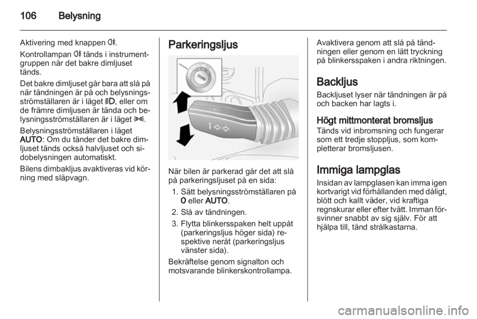OPEL ANTARA 2012.5  Instruktionsbok 