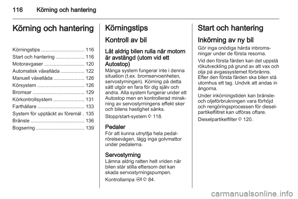 OPEL ANTARA 2012.5  Instruktionsbok 