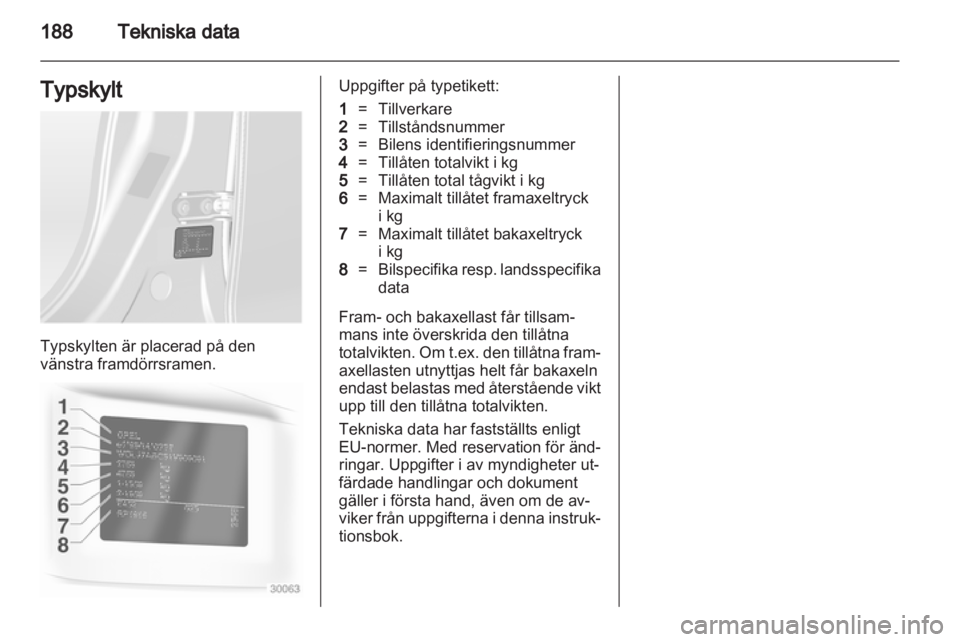 OPEL ANTARA 2012.5  Instruktionsbok 
