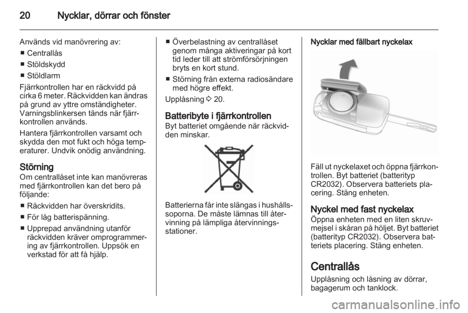 OPEL ANTARA 2012.5  Instruktionsbok 