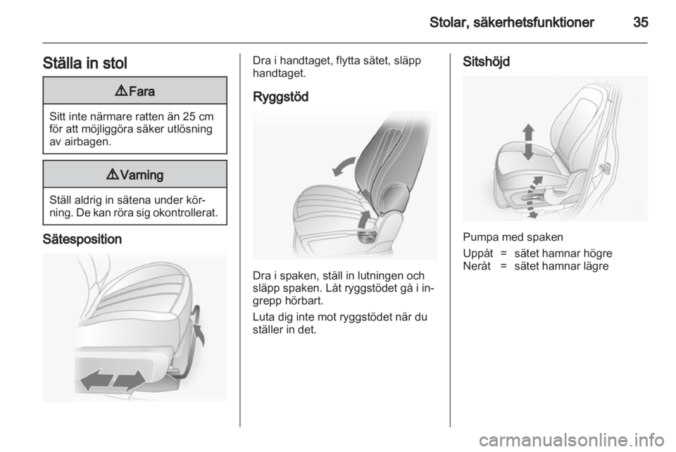 OPEL ANTARA 2012.5  Instruktionsbok 