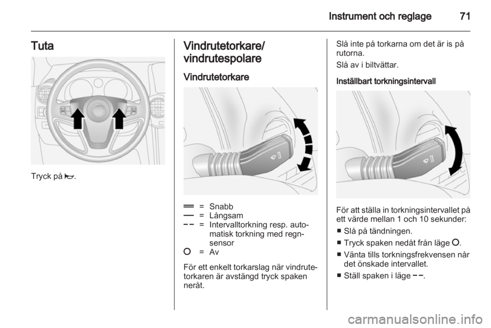 OPEL ANTARA 2012.5  Instruktionsbok 