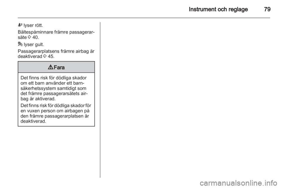 OPEL ANTARA 2012.5  Instruktionsbok 