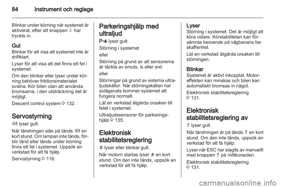 OPEL ANTARA 2012.5  Instruktionsbok 