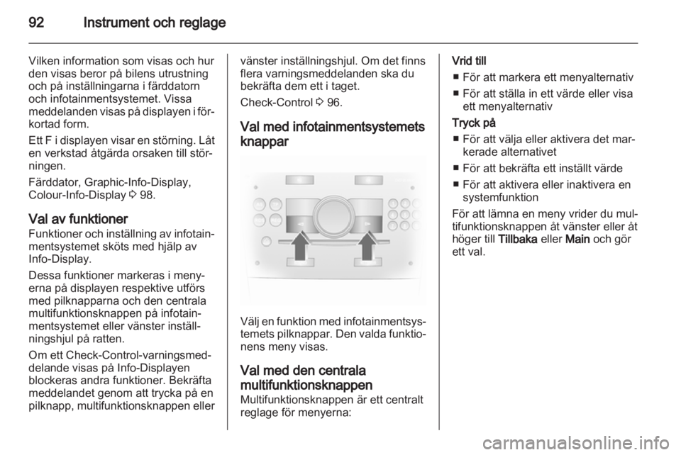 OPEL ANTARA 2012.5  Instruktionsbok 