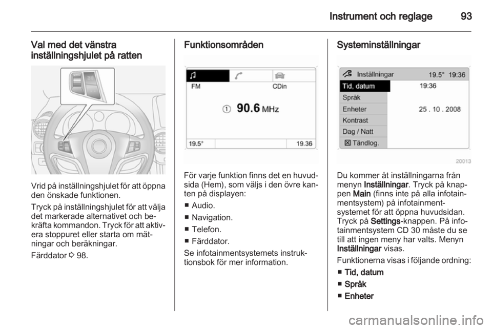 OPEL ANTARA 2012.5  Instruktionsbok 