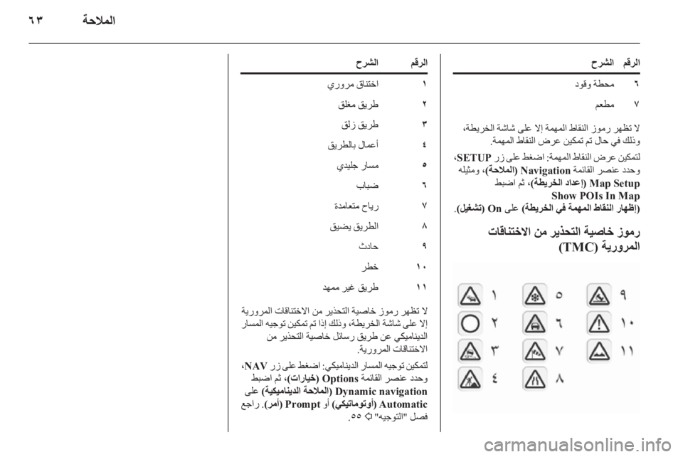 OPEL CORSA 2011  دليل المعلومات والترفيه 