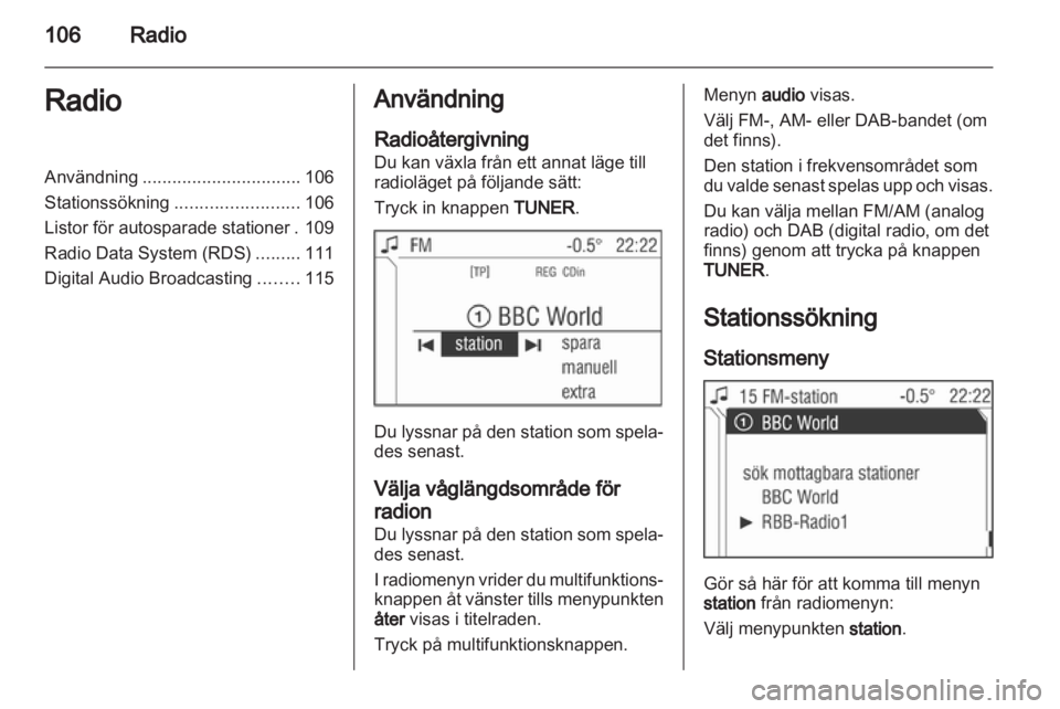 OPEL ANTARA 2013  Handbok för infotainmentsystem 