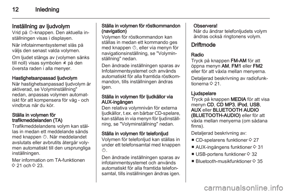 OPEL ANTARA 2013  Handbok för infotainmentsystem 