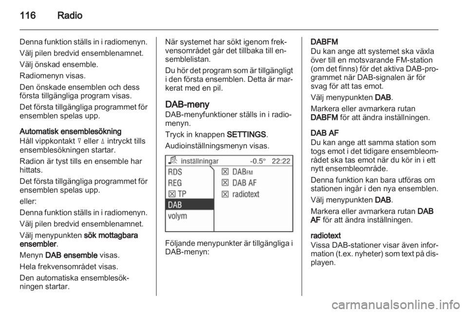 OPEL ANTARA 2013  Handbok för infotainmentsystem 