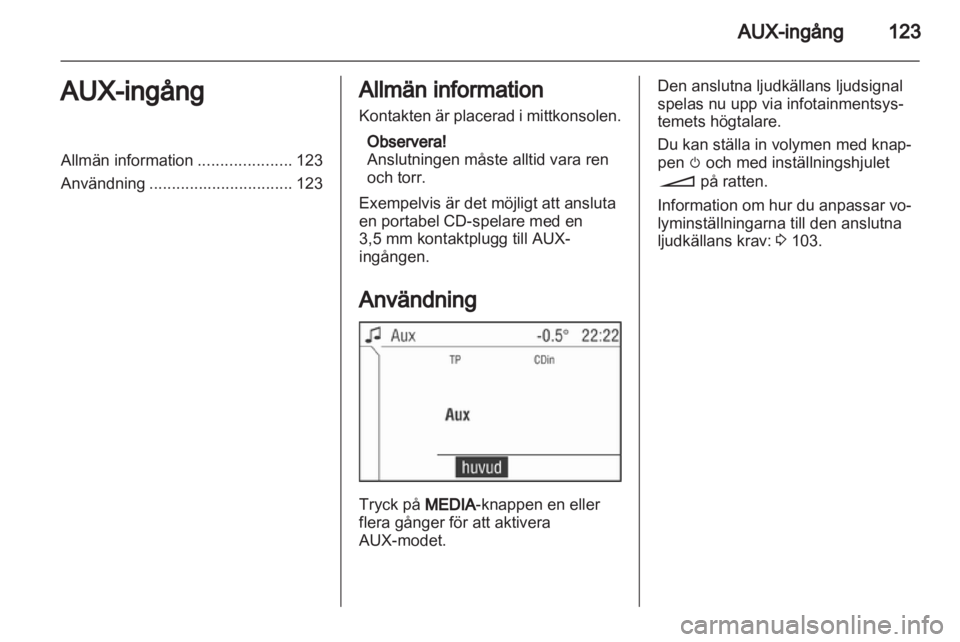 OPEL ANTARA 2013  Handbok för infotainmentsystem 