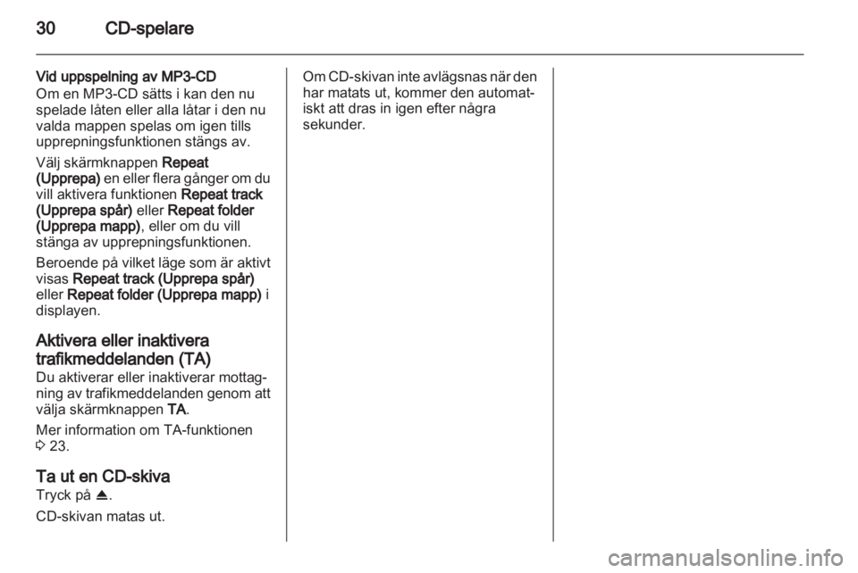 OPEL ANTARA 2013  Handbok för infotainmentsystem 