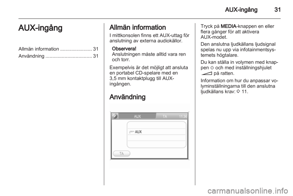 OPEL ANTARA 2013  Handbok för infotainmentsystem 