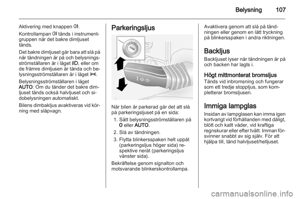 OPEL ANTARA 2013.5  Instruktionsbok 