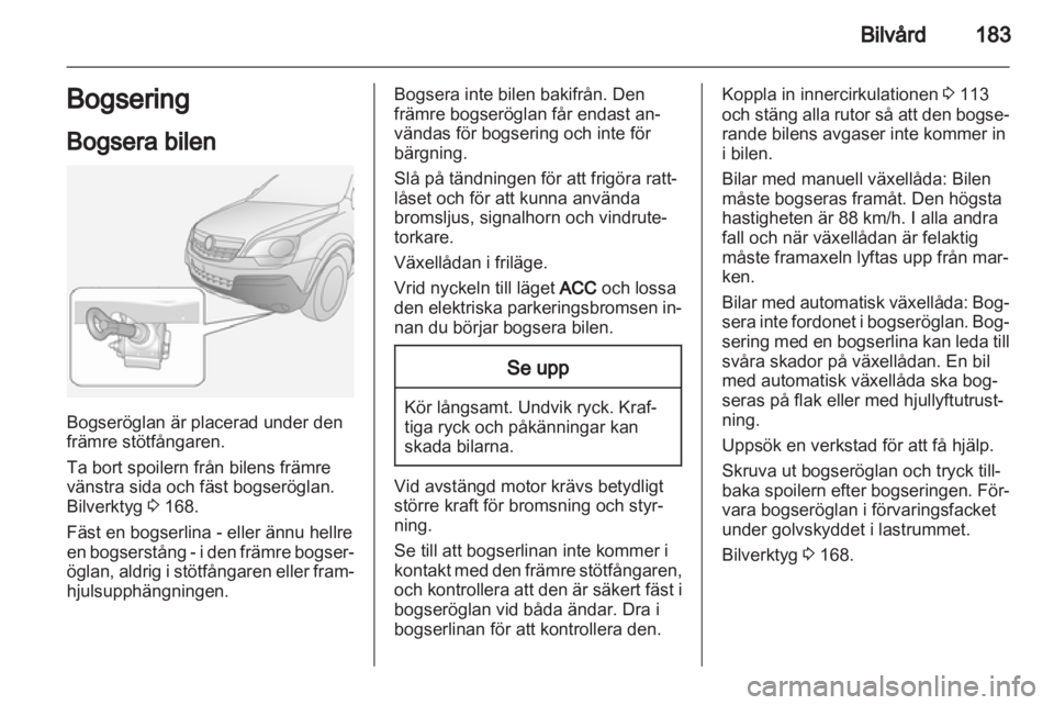 OPEL ANTARA 2013.5  Instruktionsbok 