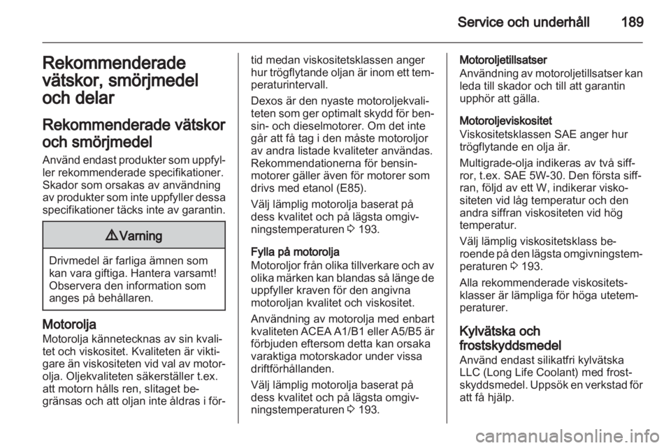 OPEL ANTARA 2013.5  Instruktionsbok 