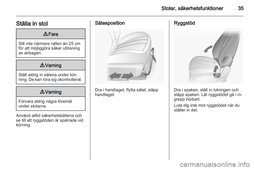 OPEL ANTARA 2013.5  Instruktionsbok 