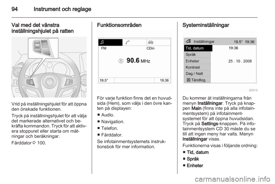 OPEL ANTARA 2013.5  Instruktionsbok 