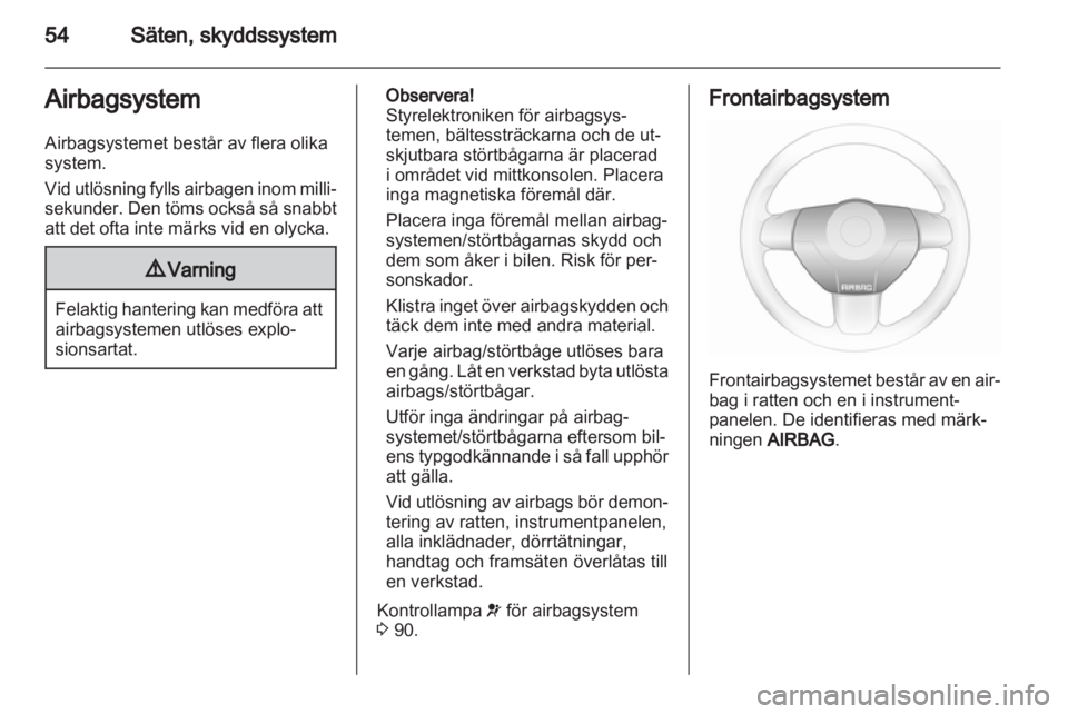 OPEL ASTRA H 2010.5  Instruktionsbok 