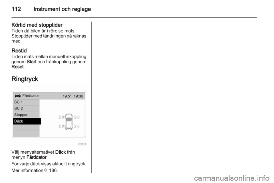 OPEL ASTRA H 2011  Instruktionsbok 